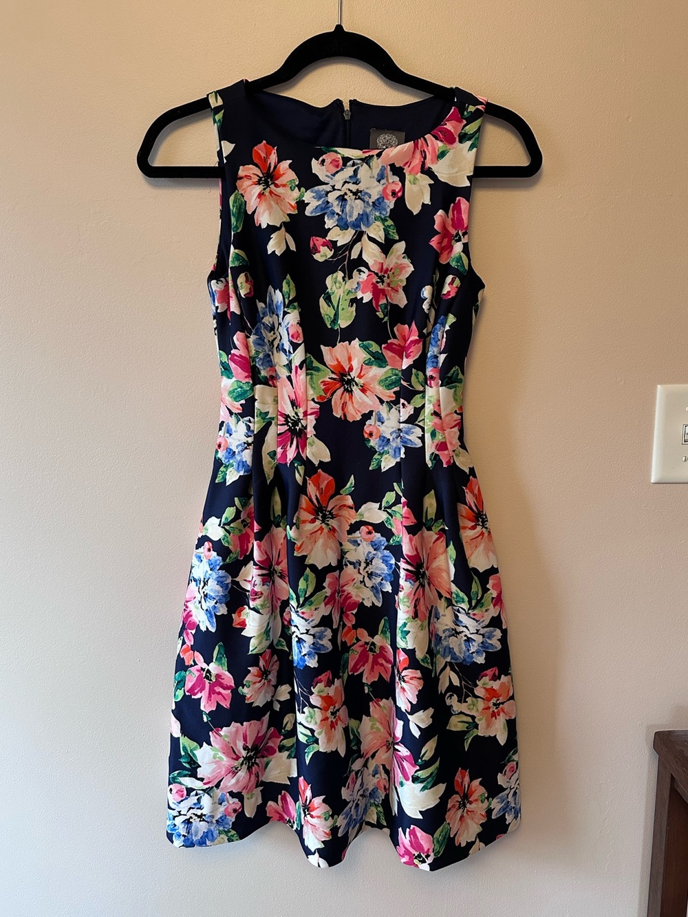 Vince Camuto Floral A-Line with pockets